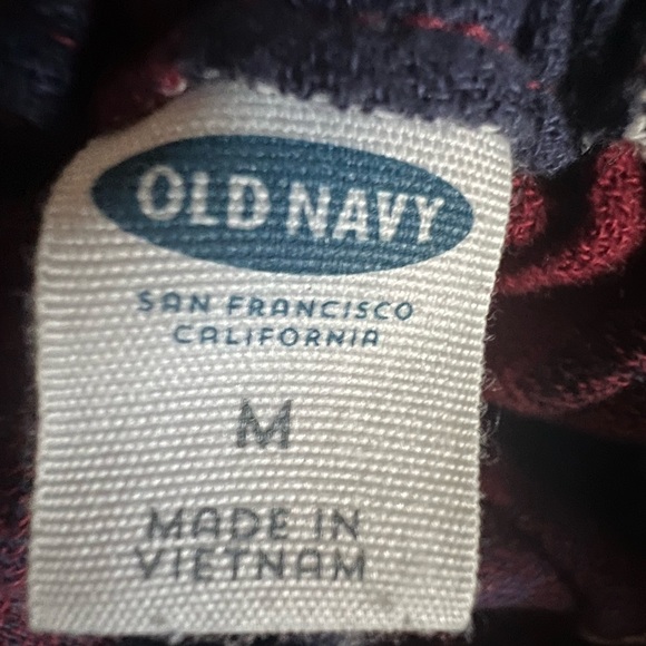 Plaid, elastic waist, cute mini skirt, red and navy, Old Navy, Size Medium - Picture 3 of 3